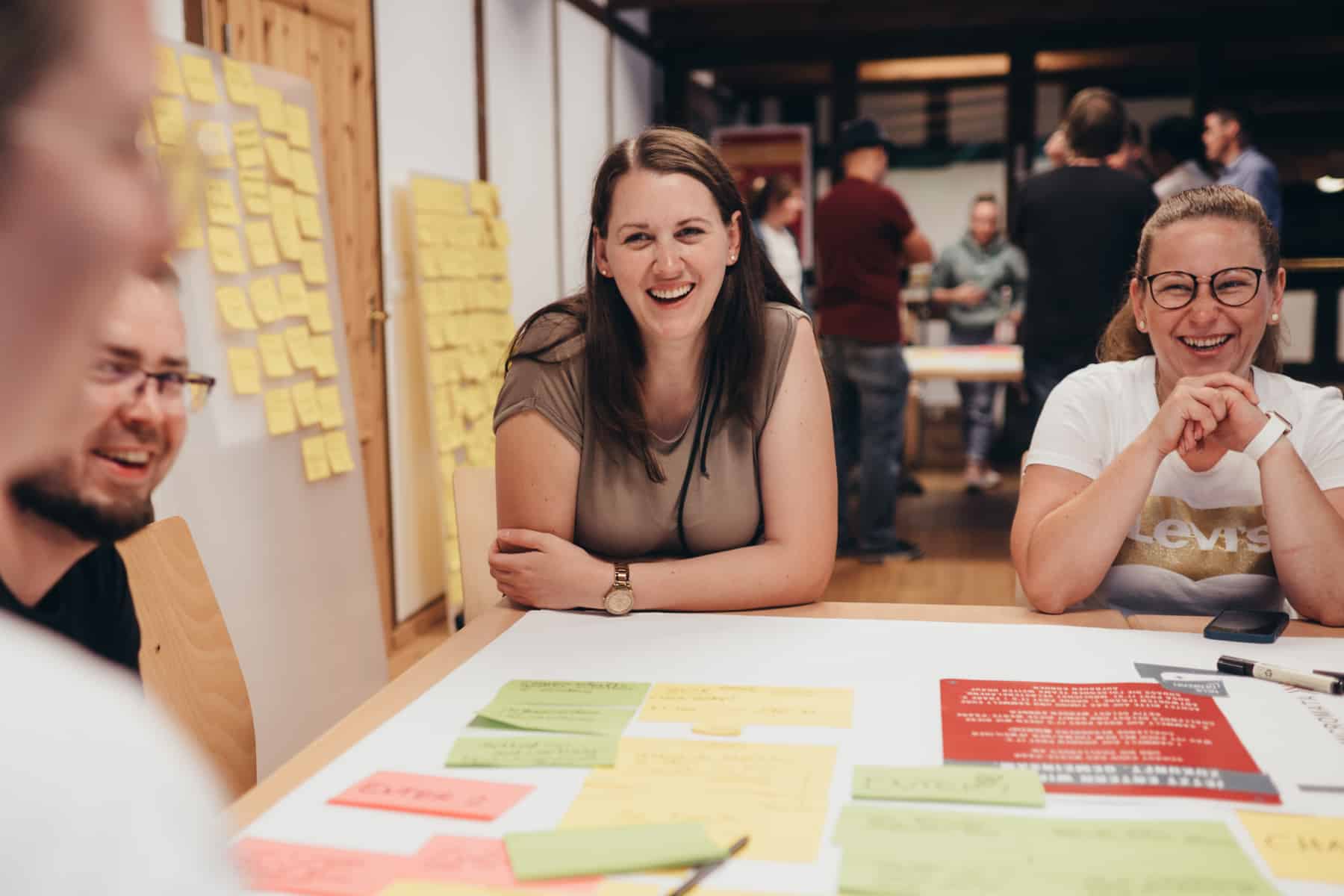 Micromata Kolleginnen bei einem Workshop