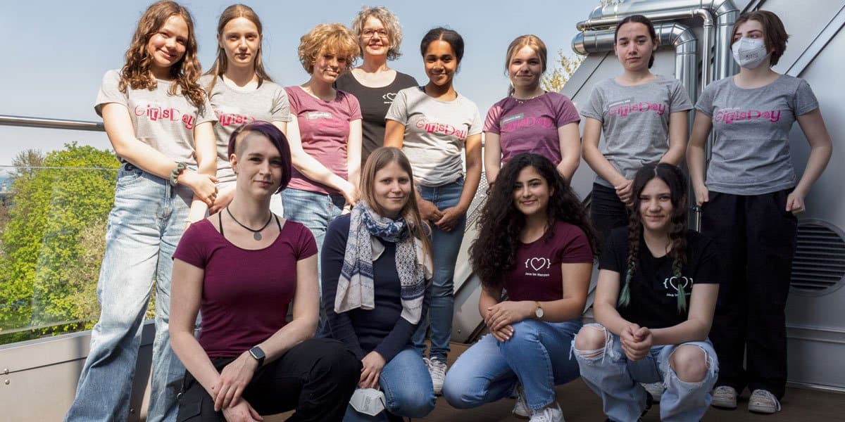 Gruppenfoto Girls Day bei Micromata 2022